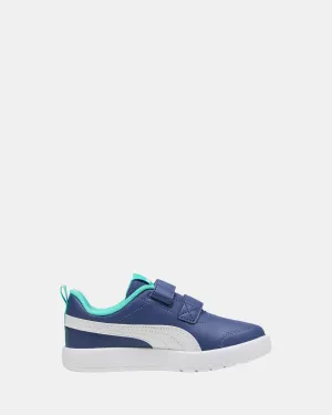 Courtflex V3 V Ps B Dark Blue/White/Bright Blue