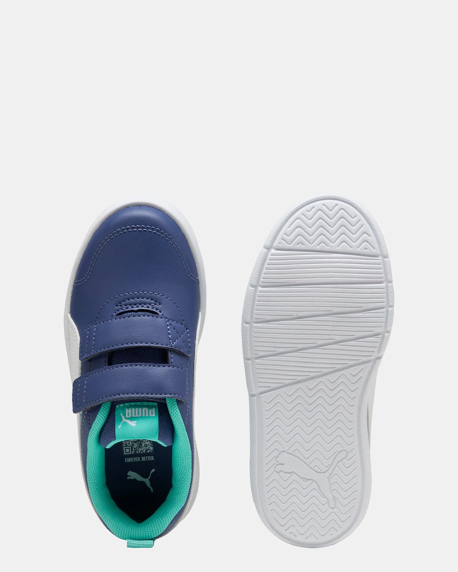 Courtflex V3 V Ps B Dark Blue/White/Bright Blue
